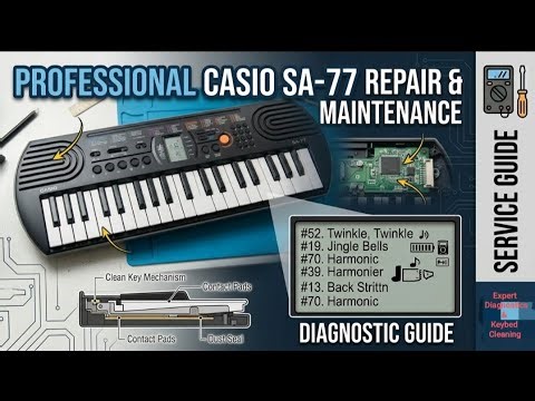 Casio SA-77 No Sound Problem 😱 | Easy Repair at Home