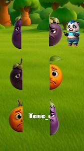 24K views · 822 reactions | Terong ungu buah manggis dan buah delima versi sedih 凉 #reels #animation #cartoon #lucu #panda | Tono El | Facebook