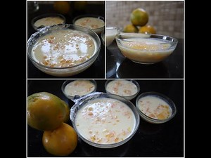 Orange pudding | simple and easy recipe
