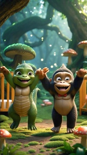Baby Godzilla vs Kong Dance Battle! 🦖🦍 Who won? #shorts #viralshorts #godzillaxkong