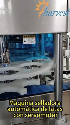 Máquina selladora automática de latas con servomotor