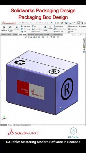 Packaging Design Solidworks | Packaging Box Design #PackagingDesignSolidworks #CADable