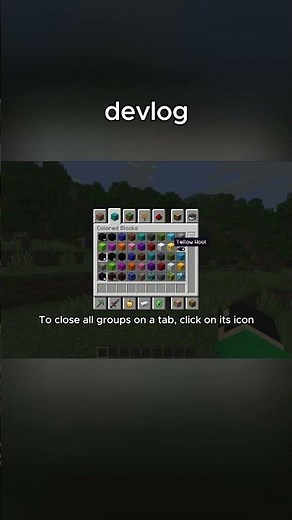 Inventory Item Groups - Devlog | Organize Items in the Creative Menu #minecraft #minecraftmods