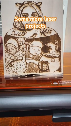 Some more laser projects made with creality a1 #lasercut #laserengraved #laserdesigns