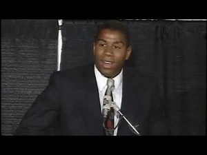 1991 Magic Johnson Retirement Press Conference Full [HD] Clip