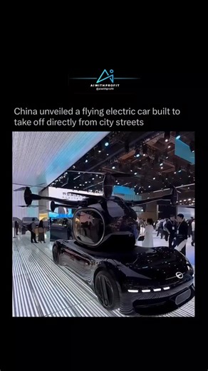 AI | Business | Growth on Instagram: "At the 2025 Shanghai International Auto Show, GAC Aion introduced the GOVE, a futuristic eVTOL concept that functions as both a road vehicle and an aircraft. Engineered for 2028 urban mobility, the GOVE combines electric propulsion, aerodynamic lift systems, and advanced stabilization controls to transition smoothly between ground and air travel. It represents a new phase of design where cars are no longer limited by roads. The project highlights China’s gro