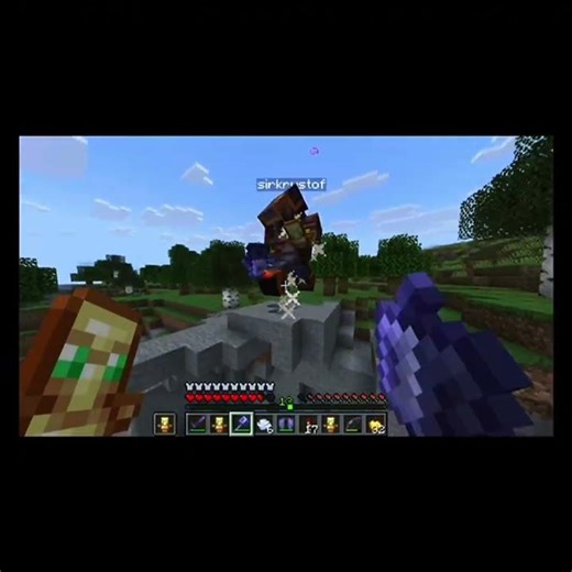 In the sky 🎆🌑 #minecraft