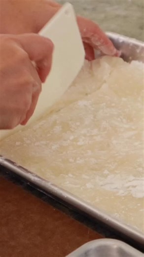 Sweet Mochi is a soft, chewy rice cake, and it’s used in various Japanese sweets such as toppings for ice cream or wrapping bean paste or fruits. Making Mochi is easier than you might think! Get the recipe from the link in bio. Sweet Mochi Recipe: https://www.japanesecooking101.com/sweet-mochi-recipe/ | Japanese Cooking 101
