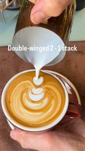 Brian Davey on Instagram: "A double-winged two-one stack. Some of you may have noticed that recently I have not been posting as frequently. I am trying to spend at least an hour every day learning Spanish via Dreaming Spanish, and that is consuming most of my available screen time. Once or twice a week I will try to make time for coffee posts. BTW Dreaming Spanish is a great and natural way to learn the language. So much better than Duo Lingo. ❤️☕️ My equipment: ECM Mechanika Max machine from @E