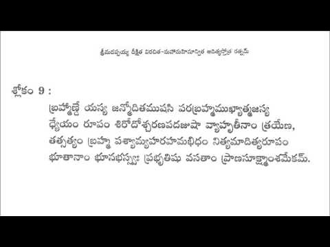 Aditya Stotra Ratnam, Appayya Dikshitha Virachita