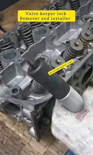 valve keeper lock remover and installer