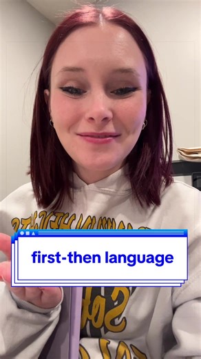 using first-then language is not easy but it has helped me build more trust and report with my students. i never thought of using short and to the point sentences would be so effective in my fieldwork. i always thought i had to fill the silence to consistently talk for the students to pass and do good when in reality, short and simpler sentences are the key to success. #otschool #otdiaries #otstudent #occupationaltherapystudent #occupationaltherapy