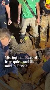 Missing man rescued from quicksand-like mud in Florida