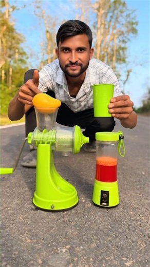 Manual Juicer Machine Vs USB Reachergable 2 Ta Juice Mixer🤩✅