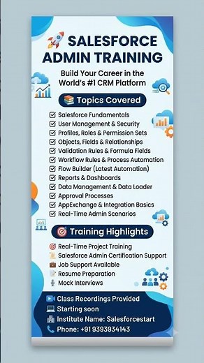 Salesforce Administrator Full Course | Flow Builder, Security & Reports 📊