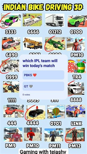 Real code 💥 Indian bike driving 3d all new cheat code #indianbikedriving3d #shorts #pbksfans #gtfans