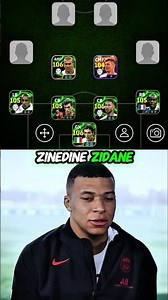 Kylian Mbappe Picked His Ultimate Team 😱🔥 #efootball #efootball2025 #shorts