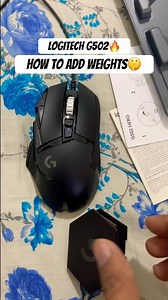 How To Add Weights In LOGITECH G502🔥🥶 #logitech #mouse #shorts #viralvideo