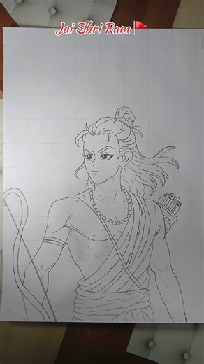 Ram Navami Special Drawing 🙏 | Lord Ram Drawing Easy Step by Step 😍🔥