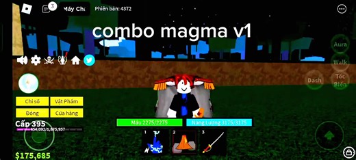 Combo Magma V1 Sea 1 - Blox Fruits