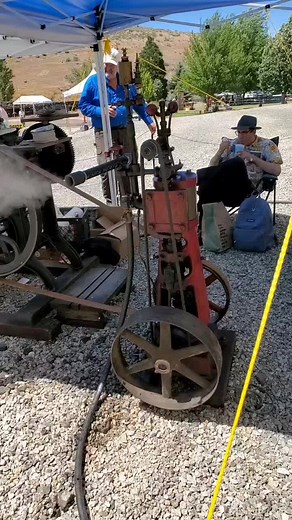 4.6K views · 111 reactions | Kinetic Steam Works had their steam press at Great Western Steam Up. Cool demonstration to see how the steam press works. Nice coasters #steam #printingpress #printing #steampower #steampowered #steamprintingpress #visitcarsoncity #nevada #nsrmcc #nsrm | Smoke Orders | Facebook