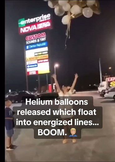 224K views · 1K reactions | Releasing balloons often hits power lines resulting in a very unnecessary outage  Credits chrismal_arcflash #linemanproblems #linemanissues #linemanfunny #linetrash #trashlineman #highclasslinetrash #linemanporn #linemanshit | LineCrate | Facebook