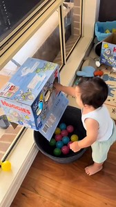 DIY Toddler Ball Drop Game | @fixclusive keeps it simple and genius with this easy toddler activity using a diaper box and some plastic balls.Cut out holes, drop in the balls, and you’ve got an engaging game that builds fine motor skills, color recognition, and coordination—no fancy toys needed! | #teacher #teachersoftiktok #teachertok #firstyearteacher #teacherhack #teachertips #school #kindergarten #preschool #teachers #teachertiktok #activities #kidsactivities #kidstoys #kidsoftiktok #parenti