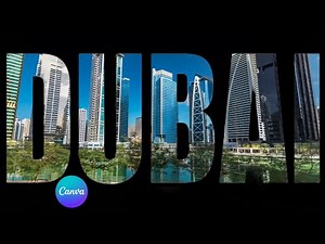 How to Make a Zoom Through Text Intro in Canva | Easy Animation Tutorial 2025