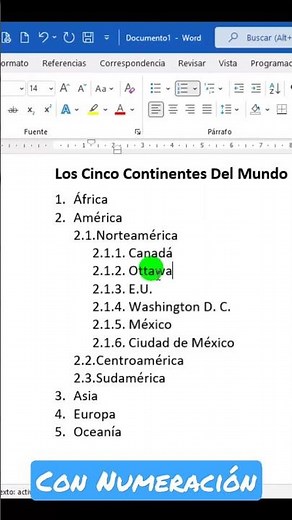 HOW TO Create 😃 MULTILEVEL LIST with Word #shorts