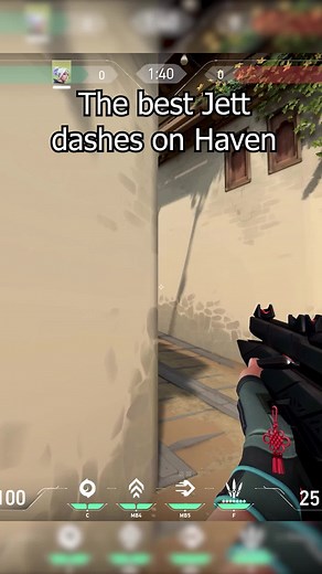 Best Jett Dashes for Haven in Valorant