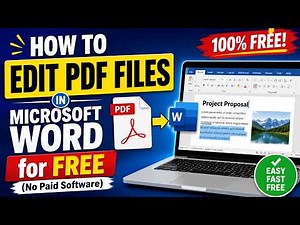 How to Edit PDF Files in Microsoft Word for FREE (No Paid Software)