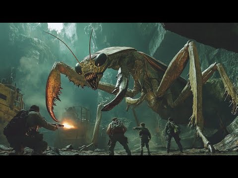 Giant mantis emerges from rocks, kids' jungle nightmare, parents block deadly blades with bodies! 💥