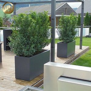 [Hot Item] Outdoor Landscape Metal Custom Colour Rectangular Flower Pot Planter