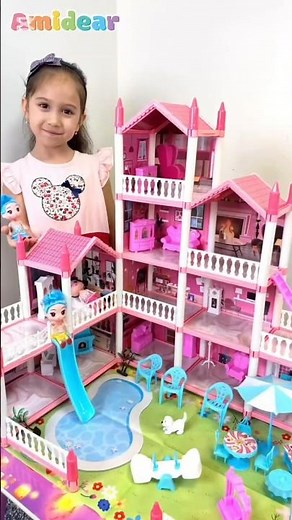 Princess Dollhouse 🏡✨ 4 Floors & 11 Rooms Dream Toy 💖