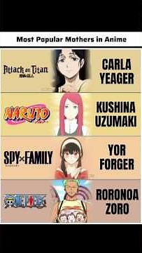 "Three amazing anime moms... and then there's Zoro. 😭"