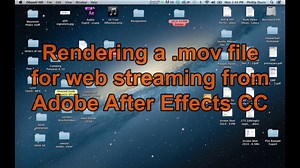 Rendering .mov for web - After Effects CC
