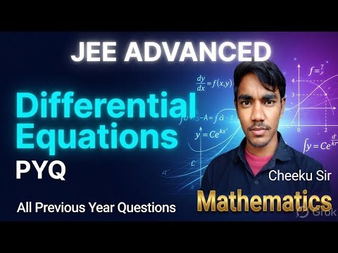 JEE Advanced PYQ Differential Equation 😱 | 99% Students Skip This! | Must Try 🔥