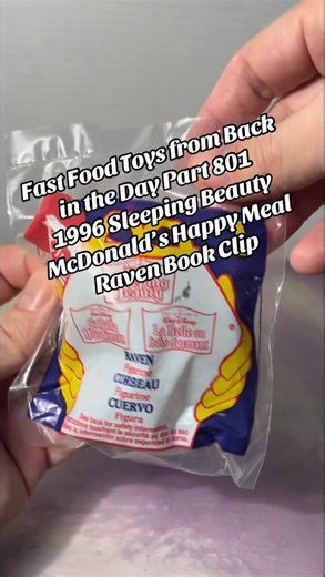 Practical! Fast Food Toys from Back in the Day Part 801 1996 Sleeping Beauty McDonald’s Happy Meal Raven Book Clip #sleepingbeauty #mcdonalds #happymeal #90skids #90stoys #toyreview #backintheday | CPJ Collectibles