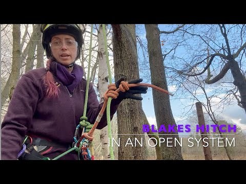 How to tie a Blakes Hitch in a closed and open climbing system