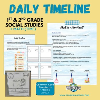 Build a Daily Timeline | 1st & 2nd Grade Social Studies Hands-On Project