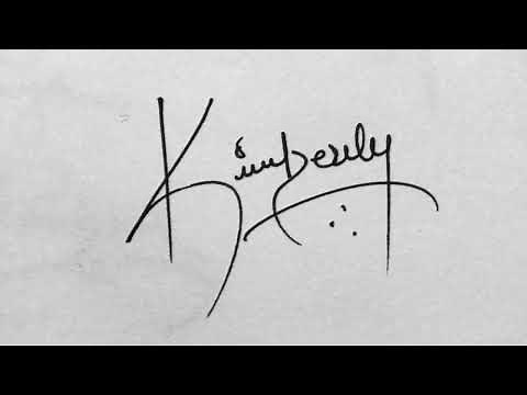 K Letter Signature | Kimberly name Signatures | 4 Styles | SimpleSigns