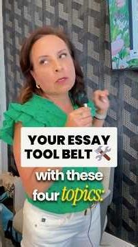 The 4 College Essay Topics Every Student Needs (Common App and UC PIQs) #shorts