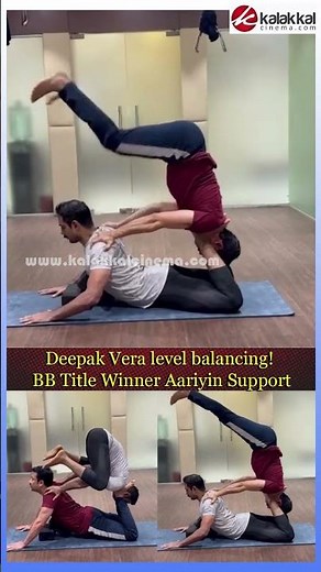 உடல்பயிற்சி செய்த #Deepak Vera level balancing! BB Title Winner Aariyin Support | #aariyan #biggboss