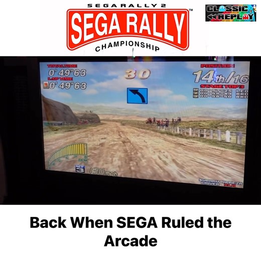 The arcade version still stands as one of the greatest racing games ever made, back when Sega had guts and wasn’t afraid to take risks. #sega #arcade #segarally #retrogaming #nostalgia | Classic Replay