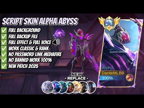 Script Skin Alpha Abyss - General Kai No Password | Full Effect Voice | Patch Terbaru