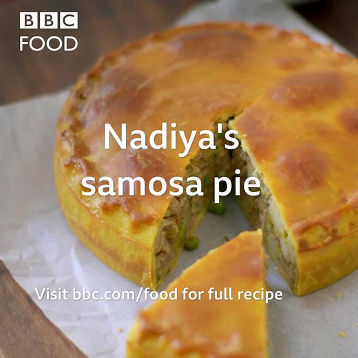 A samosa crossed with a pork pie? You BETCHA. This beauty from Nadiya's Family Favourites can be made in advance, is easy to transport and delicious cold. Picnic perfect! #Nadiyasfamilyfavo | BBC Food