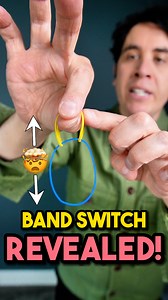 3.6M views · 78K reactions | Rubber Band Switch Revealed!狼 If you like puzzles, optical illusions and magic, I'm on tour in 2025 with a brand new live show featuring all that good stuff! You can grab tickets via the link in the comments below or my bio. #magictrick #magician #puzzle #fyp | Pete Firman | Facebook