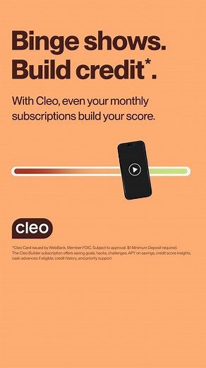  Build credit* with every spend ✅ No credit check  No interest 欄 Your data is fully protected 100K ⭐️ ⭐️⭐️⭐️⭐️ reviews. *The Credit Builder Card is issued by WebBank, Member FDIC pursuant to a license from Visa USA | Cleo | Facebook