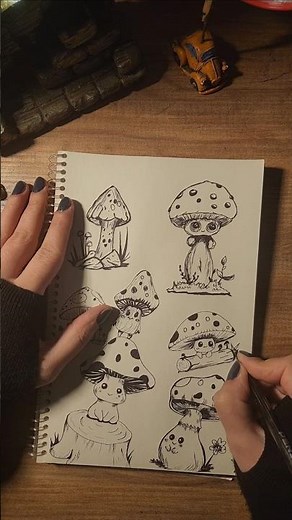 how to draw mushroom #drawing #howtodraw #mushroom #artisticchannel