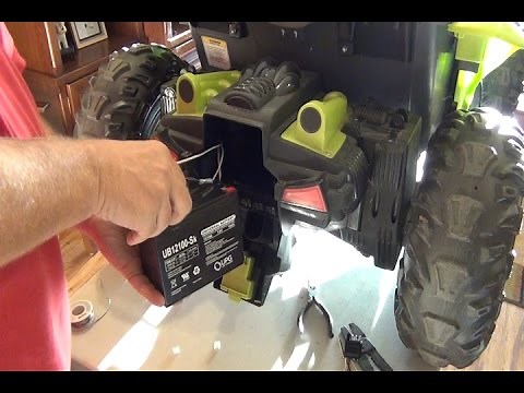 Power Wheels Dune Racer 24 Volt Conversion step by step, using stock motors